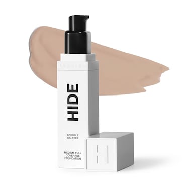 HIDE PREMIUM Liquid Foundation MultiUse Waterproof Foundation MediumFull Coverage Foundation Shades for All Skin Types See Shade Finder Vanilla 1 fl oz