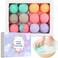 Foot Bath Bombs 12 PackOrganic Foot Soak with Bath SaltFoot Spa Bomb Rich Essential Oils for Dry Cracked Athletes Foot Stubborn Foot Odor ScentTired Sore Feet