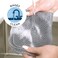ST INC Mesh Dish Scrubber Kitchen Dish Cloths for Washing Dishes Grey 115 Inches x 115 Inches 3 Pack