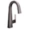 Moen S55005BLS Nio OneHandle Bar Faucet Includes Secondary Finish Handle Option Black Stainless