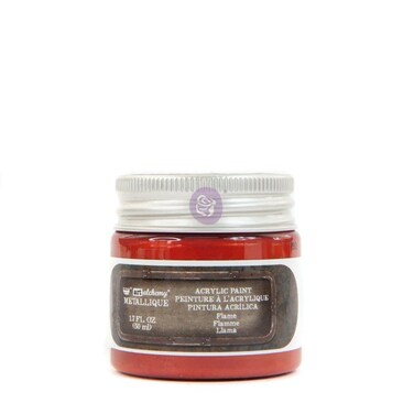 Prima Marketing Finnabair Art Alchemy Metallique Acrylic Paint 17ozFlame