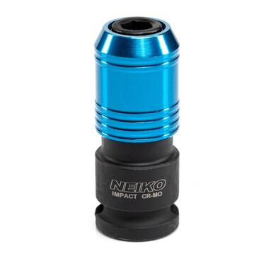 NEIKO 30285A Impact Wrench Adapter 38 Drive Female to 14 Hex Converter Quick Release Quick Change Chuck Square to Hex Bit Adapter Impact Drill Adapter CrMo Steel Ratchet Wrenches Drivers