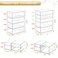 Makeup Organizer With 16 Drawers 4 Pcs Desktop Office Supplies Desk Organizers Clear Desk Accessories Dustproof Drawer Storage for Make Up Jewelry Pen Stationary