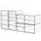 Makeup Organizer With 16 Drawers 4 Pcs Desktop Office Supplies Desk Organizers Clear Desk Accessories Dustproof Drawer Storage for Make Up Jewelry Pen Stationary