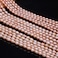 Pearl Beads Natural Oval Freshwater Cultured Pink Pearl Loose Beads Quality Rank AA for Jewelry Making Necklace Bracelet Gift 56 mm 142 inches 2 Strands