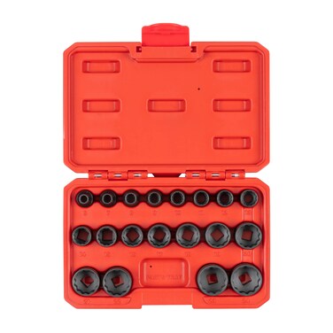 TEKTON 38 Inch Drive 12Point Impact Socket Set 19Piece 624 mm  SID91306