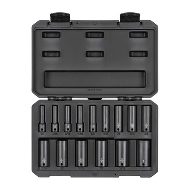 TEKTON 38 Inch Drive Deep 12Point Impact Socket Set 15Piece 141 in  SID91305