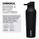 Corkcicle Sport Canteen Insulated Tumbler Matte Black 20 oz  Reusable Water Bottle Keeps Beverages Cold for 25 Hours  Hot 12 Hours  Cupholder Friendly Tumbler with ScrewOn Cap