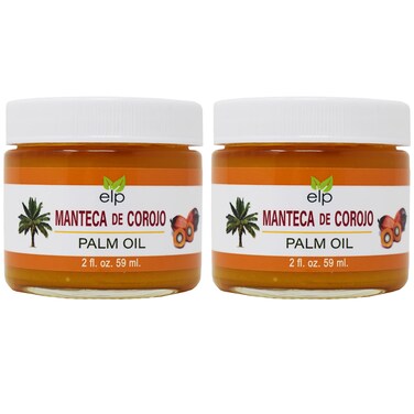 ELP ESSENTIAL Palm Oil Manteca De Corojo 2 Oz Chanty Pack 2