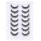 Mebver False Eyelashes Cat Eye Lashes Faux Mink Lashes Natural Look Fluffy Wispy Lashes That Look Like Extensions Pestaas Postizas D Curl Lash Strips Short Fox Eye Lashes 7 Pairs Pack