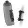 FIDLOCK Twist Bottle 590  Uni Base Set  New LeakProof SelfSealing Bottle Cap  Bike Water Bottle Holder with No Screws  Attached Bottle  Cage Free Magnetic Rack  Smoke