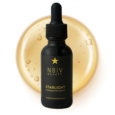 N8iV Starlight Regenerative Acorn Oil Serum Peptide Face Serum for AntiAging and Night Moisturizing  Reduces Appearance of Fine Lines Renews Resilience  Boosts Luminosity 1 Fl Oz
