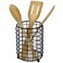 Home Basics Grid FreeStanding Utensil Holder with Mesh Bottom Black 1