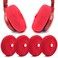Defean Replacement Flex Fabric Headphone Earpad Covers for 675cm and 89 cm OverEar Headset Ear CushionsGood for Gym Training M Red