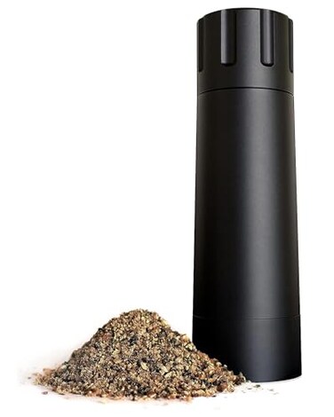MANNKITCHEN Pepper Cannon  Professional Grade Heavy Duty High Output Pepper Mill