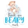 Cute Thank You Beary Much Blue Bear Boy Thank You Stickers LabelsBear Lover Party Sticker for Boy Birthday Party Favor Label Decorations10 in80 Labels