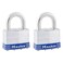 Master Lock 5T Outdoor Padlock with Key 2 Pack KeyedAlike Silver