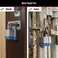 Master Lock 5T Outdoor Padlock with Key 2 Pack KeyedAlike Silver