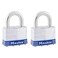 Master Lock 5T Outdoor Padlock with Key 2 Pack KeyedAlike Silver