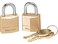 Master Lock Padlock Solid Brass Lock 34Inch Body Width 120T Keyed alike 2Pack