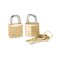 Master Lock Padlock Solid Brass Lock 34Inch Body Width 120T Keyed alike 2Pack