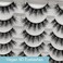 Yasnai Lashes False Eyelashes Fluffy Faux Mink Lashes Natural Eyelashes 14 Pairs Pack 9D Wispy Cat Eye Fake Lashes