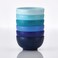 French Bull Melamine Small Bowls 6Piece Set Small Serving Bowl  Snack Condiment Dip Dessert Ice Cream  Shatter Proof FoodSafe BPA Free Dishwasher Safe 55 22 oz  Shades of Blue