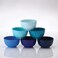 French Bull Melamine Small Bowls 6Piece Set Small Serving Bowl  Snack Condiment Dip Dessert Ice Cream  Shatter Proof FoodSafe BPA Free Dishwasher Safe 55 22 oz  Shades of Blue