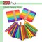 Mr Pen Colored Popsicle Sticks Wooden Rainbow Colored Popsicle Sticks for Crafts 200 Pack 45 Inch