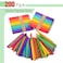 Mr Pen Colored Popsicle Sticks Wooden Rainbow Colored Popsicle Sticks for Crafts 200 Pack 45 Inch