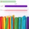 Mr Pen Colored Popsicle Sticks Wooden Rainbow Colored Popsicle Sticks for Crafts 200 Pack 45 Inch