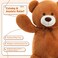 DOLDOA Giant Teddy Bear Soft Stuffed Animals Plush Big Bear Toy for Kids Girlfriend 36 inch Brown