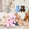 DOLDOA Giant Teddy Bear Soft Stuffed Animals Plush Big Bear Toy for Kids Girlfriend 36 inch Grey