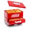 Nostalgia Extra Large DinerStyle CocaCola Hot Dog Steamer and Bun Warmer 24 Hot Dog and 12 Bun Capacity Steam Bratwursts Sausages Vegetables Fish Dumplings Red