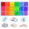 VICOVI 2250pcs Pony Beads Kit in 18 Colors Rainbow Color Beads for Kids DIY Craft Gift Bracelet Hair Beads