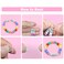 VICOVI 2250pcs Pony Beads Kit in 18 Colors Rainbow Color Beads for Kids DIY Craft Gift Bracelet Hair Beads
