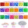 VICOVI 2250pcs Pony Beads Kit in 18 Colors Rainbow Color Beads for Kids DIY Craft Gift Bracelet Hair Beads