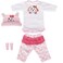 Reborn Baby Dolls Clothes Pink Dog Outfits for 16 Newborn Doll Girl Baby Clothing Accessories Sets