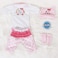 Reborn Baby Dolls Clothes Pink Dog Outfits for 16 Newborn Doll Girl Baby Clothing Accessories Sets