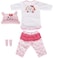 Reborn Baby Dolls Clothes Pink Dog Outfits for 16 Newborn Doll Girl Baby Clothing Accessories Sets