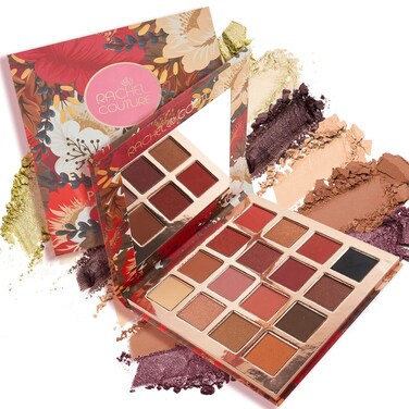 Rachel Couture Eyeshadow Palette with Natural Ingredients  Pure Pigments  Vegan  CrueltyFree  Infused with Natural Botanical Extracts  16 Colors  All About Hue