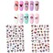 2Pieces 3D Mouse Nail Stickers Cute Kawaii Cartoon Nail Stikers SelfAdhesive Nail Decals for Women Girls Kids Nail Art Stickers 75Decals