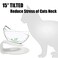 Raised Cat Bowl with Stand Tilted Cat Bowl for Kitten Elevated Cat Bowl Anti Vomiting Plastic Transparent Cat Food Water Bowl