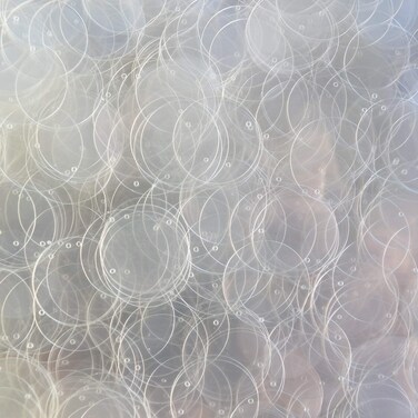 20mm Sequins Round Crystal Clear Transparent Medium Top Hole Made in USA