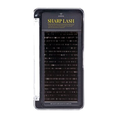 Sharp Lash Premium Toray by Amber Lash 20 Rows of Flat Split Lashes with Various Thicknesses and Lengthes for Professional Eyelash Extension B Curl 015mm Thickness MIX 815mm