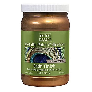 qt Modern Masters ME190 Statuary Bronze Metallic Paint Collection Satin WaterBased Decorative Metallic Paint
