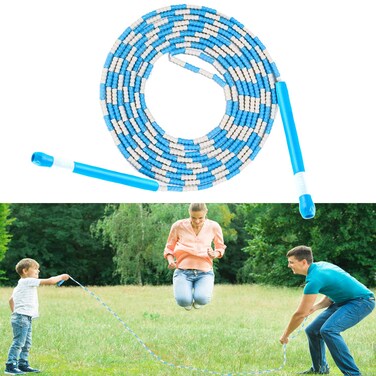 Double Dutch Jump Ropes Beaded Long Skipping Rope Durable Soft for Game Skipping Rope Multiplayer Group Rope16ft229ft32ft49ftfor School Company Fun GamesAgility PlayGreat Family Fun7 Meters