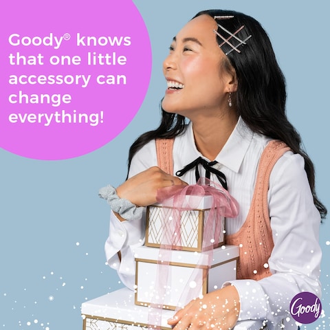 Goody Icy Holiday Ornament Elastics  36 Count Assorted  Hair Accessories for Men Women Boys and Girls to Style With Ease and Keep Your Hair Secured  PainFree For All Hair Types