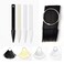 WEILUSI 160 Pcs False Nail Sticks Polish Board Nail Polish Practice Display Art Tips with Metal Split Ring