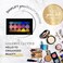 Deep Medium Z Palette Magnetic Makeup Palette Empty Magnetic Palette Universal Magnet makeup palette for Eyeshadows Powders Customizable Beauty Organizer with Clear Window
